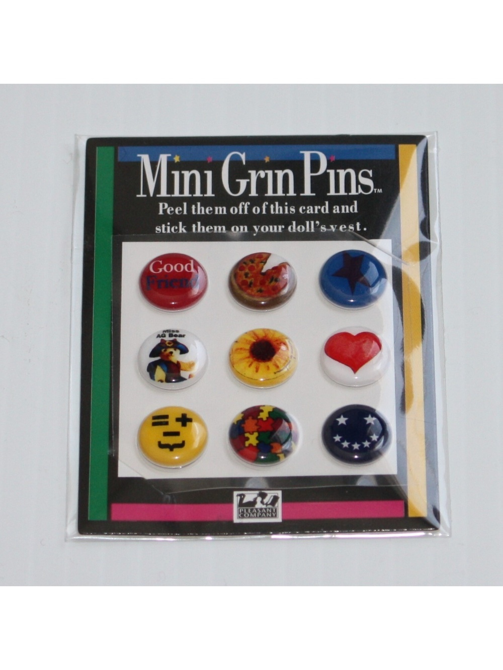 American Girl Nicki's™ Accessories Pack of Mini Grin Pin Stickers for 18" Doll